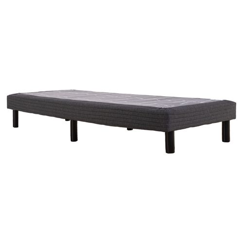 Base Sommier 1 Plaza (80x190 cm) Gris Oscuro